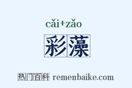 彩藻是什么意思的图片
